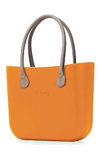 O bag kabelka Becco Doca s dlhými koženkovými rúčkami natural