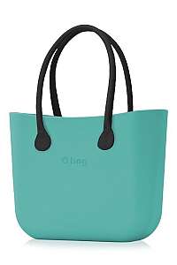 O bag kabelka Aqua s čiernymi dlhými koženkovými rúčkami