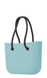 O bag kabelka Turchese s čiernymi dlhými povrazmi