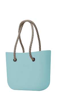 O bag tyrkysové kabelka Turchese s dlhými povrazmi natural