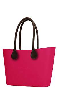 O bag Urban kabelka Amaranto s hnedými dlhými koženkovými rúčkami