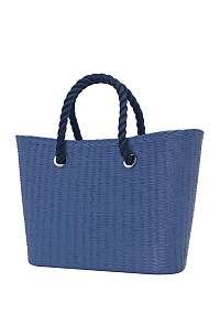 O bag Urban kabelka MINI Cobalto s tmavomodrými krátkymi povrazmi