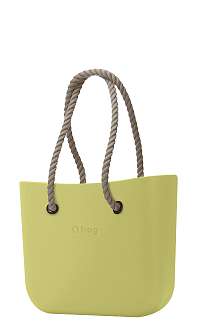 O bag kabelka Celery Green s dlhými povrazmi natural
