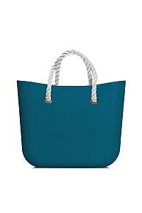 Obag kabelka MINI Ottanio s bielymi krátkymi povrazovými rúčkami