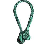 Obag zelené dlhé koženkové rúčky Snake 