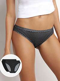 OH MY DIM'S BIKINY 2x - Dámske nohavičky 2 ks - čierna