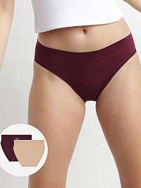 OH MY DIM'S BIKINY 2x - Dámske nohavičky 2 ks - fialová - svetlo ružová