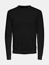 ONLY & SONS čierny pánsky basic sveter