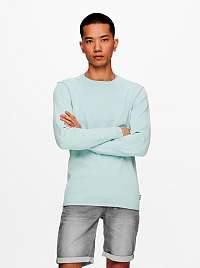 ONLY & SONS mentolový pánsky sveter Garson
