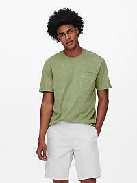 ONLY & SONS zelené pánske tričko Prove