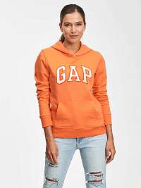 Oranžová dámska mikina classic s logom GAP