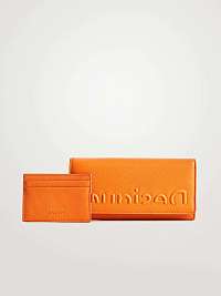 Oranžová dámska veľká peňaženka Desigual Half Logo Mariona