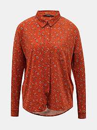 Oranžová vzorovaná košeľa VERO MODA