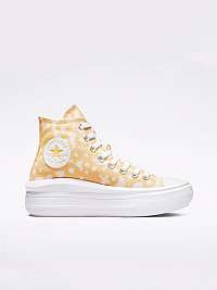 Oranžové dámske členkové tenisky Converse Chuck Taylor All Star Floral