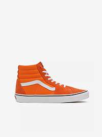 Oranžové dámske členkové tenisky so semišovými detailmi VANS
