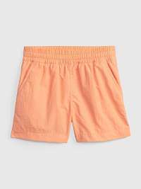 Oranžové dievčenské šortky s elastickým pásom GAP