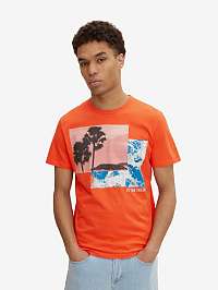 Oranžové pánske tričko Tom Tailor