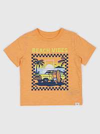 Oranžové tričko GAP Beach Vibes pre chlapcov