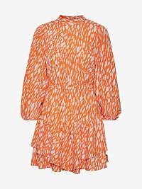 Oranžové vzorované šaty VERO MODA Daisy