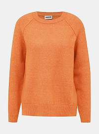 Oranžový sveter s rozparkom Noisy May Mariana
