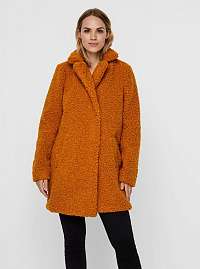 Oranžový zimný kabát Noisy May Gabi