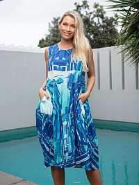 Orientique Sienna Blue Dámske vzorované šaty
