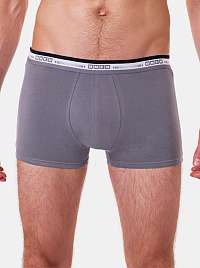Pánské boxerky 3D FLEX BOXER - Pánské bavlněné boxerky z nového inovativního vlákna - šedá