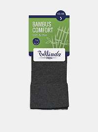 Pánske ponožky BAMBUS COMFORT SOCKS - Klasické pánske ponožky z bambusu - sivé