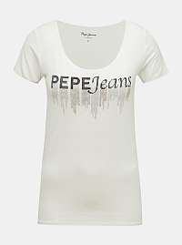 Pepe Jeans biele tričko