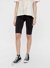Pieces čierne krátké legíny Biker shorts