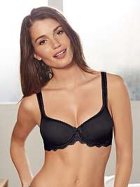 PLAYTEX FLOWER ELEGANCE SPACER SOFT CUP BRA - Dámska podprsenka bez kostíc - čierna