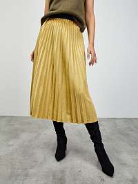 Plisovaná midi sukňa v zlatej farbe ZOOT.lab Ursule