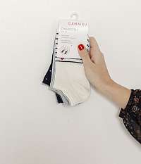Ponožky pre ženy CAMAIEU - biela, svetlomodrá, tmavomodrá