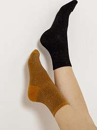 Ponožky pre ženy CAMAIEU - čierna, horčicová