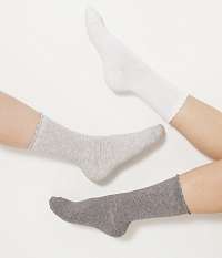 Ponožky pre ženy CAMAIEU - svetlosivá, tmavosivá, biela