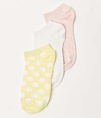 Ponožky pre ženy CAMAIEU - žltá, biela, svetloružová
