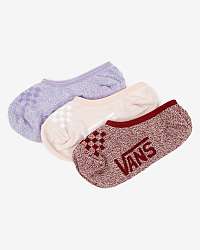 Ponožky pre ženy VANS - červená, fialová, béžová
