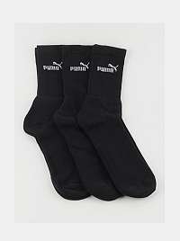 Puma čierne 3 pack ponožiek