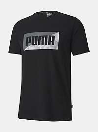 Puma čierne pánske tričko s logom