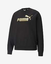 Puma ESS+ Metallic Logo Mikina Čierna