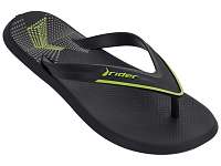 Rider čierne pánske žabky R1 Ultra Ad Black/Green -