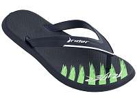 Rider tmavo modré pánske žabky R1 Ultra Ad Blue/White/Green -