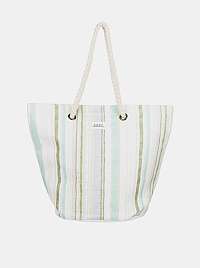 Roxy bielo-zelená plážová taška