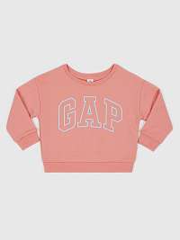 Ružová chlapčenská mikina s logom GAP
