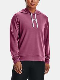 Ružová dámska športová mikina Under Armour Rival Terry Hoodie