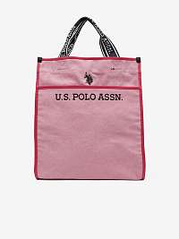 Ružová dámska veľká taška US Polo Assn. Halifax