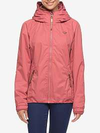 Ružová dámska vodeodolná bunda s kapucňou Ragwear Dizzie