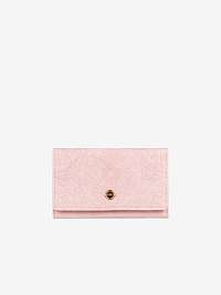 Ružová dámska vzorovaná veľká peňaženka Roxy