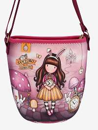 Ružová dievčenská neoprénová crossbody taška Santoro Gorjuss Just One Second