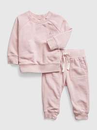 Ružová súprava detského oblečenia mikina a tepláky GAP